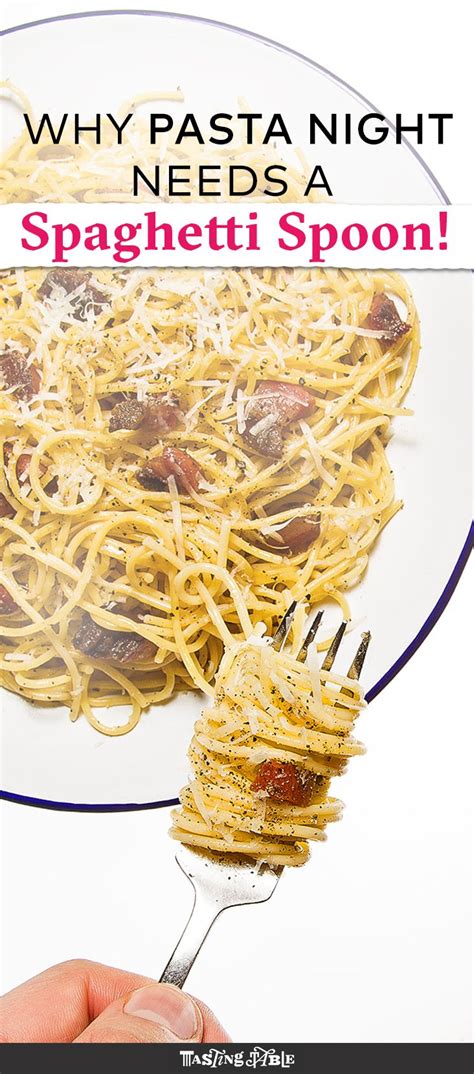 What the Hole in Your Spaghetti Spoon Is Actually for | Best pasta ...