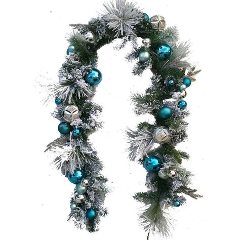 Blue And Silver Christmas Garland