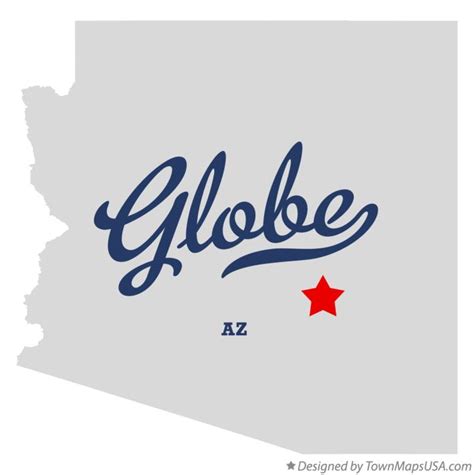 Map of Globe, AZ, Arizona