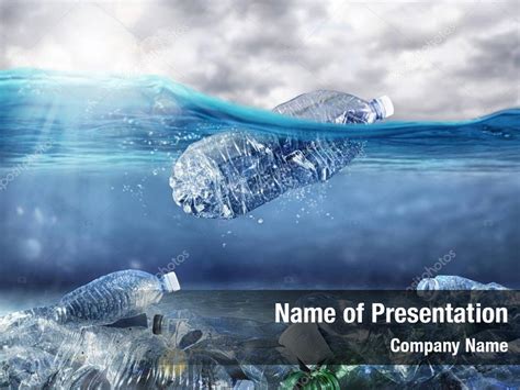 Environmental plastic pollution in ocean PowerPoint Template ...