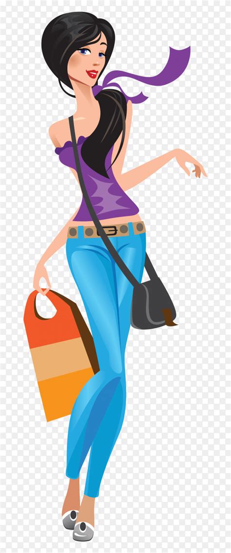 Hand drawing cute fashion girl premium vector PNG - Similar PNG