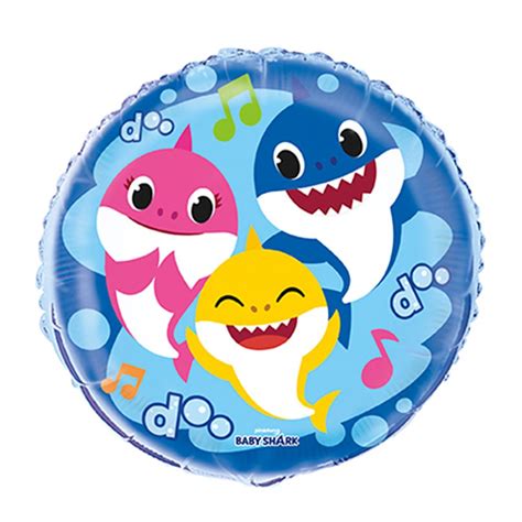 Baby Shark 18in Foil Balloon - Baby Shark Party Supplies - My Party Box