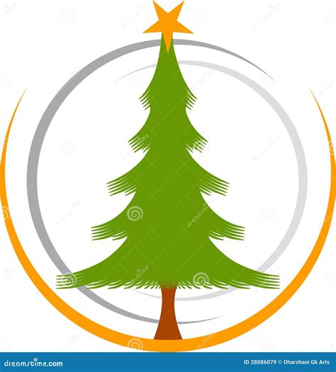 Christmas Tree Logo Royalty Free Stock Images - Image: 28086079