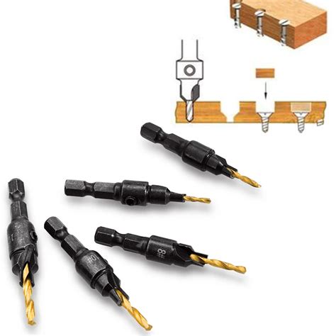 Woodworking Countersink Drill Bit Set (5pcs)