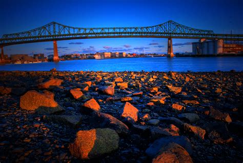 Mystic River Bridge & Boston | Please contact me for permiss… | Flickr