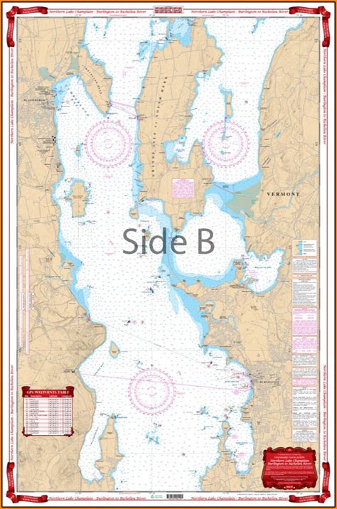 Lake Champlain Fishing Map - map : Resume Examples #pv9wJKG27A