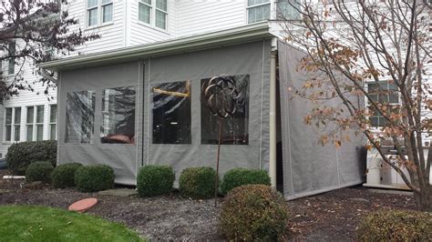 Porch Enclosure - clear vinyl drop curtains Lancaster PA | Kreider's ...