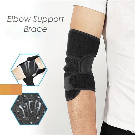 Elbow Brace Support For Sprained Elbows Adjustable Tendonitis Arthritis Sports Ease Pains ...