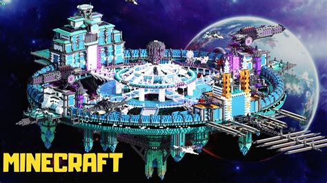 LARGEST SPACE STATION - Minecraft Timelapse - YouTube