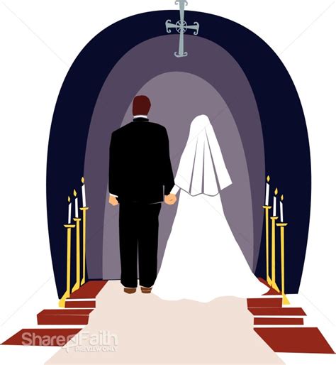 Religious Wedding Ceremony | Christian Wedding Clipart