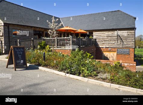 Edington and Tinhead Wiltshire villages Edington Farm shop patio Stock Photo - Alamy