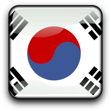 South Korea Flag PNG Clipart Background | PNG Play