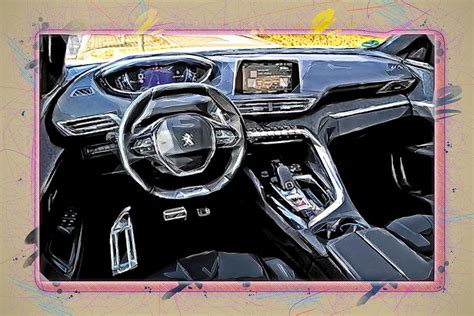 Peugeot 3008 2020 Interior Inside Panel Gt Line French Cars Mixed Media ...