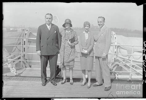 Hearst Family Members Posing On Ship Photograph by Bettmann