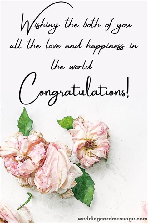 51 Wedding Congratulations Messages - Wedding Card Message