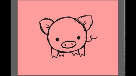 Cute Pig Drawing at GetDrawings | Free download