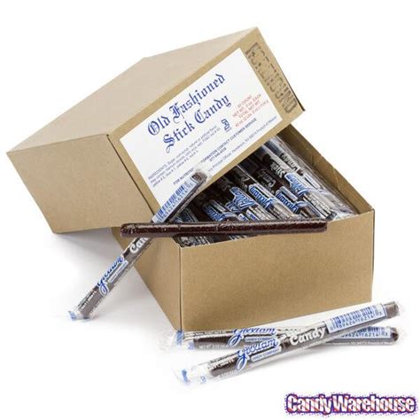 Old Fashioned Hard Candy Sticks - Horehound: 80-Piece Box | Candy Warehouse