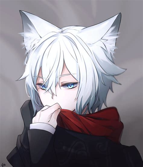 멜고우 🍌 on Twitter | Wolf boy anime, Anime wolf, Anime cat boy