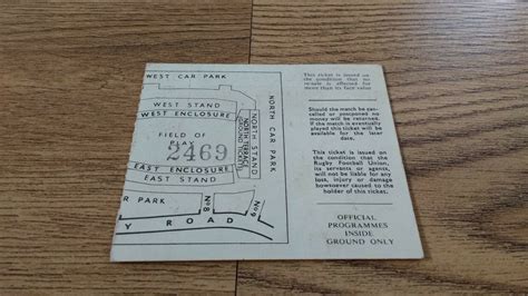 England v Wales 1968 Rugby Ticket - Rugbyreplay