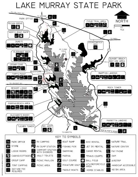 LAKE MURRAY STATE PARK MAP