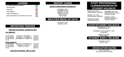 Milam Elementary - School District Instructional Calendar - Mcallen Isd - 2015-2016