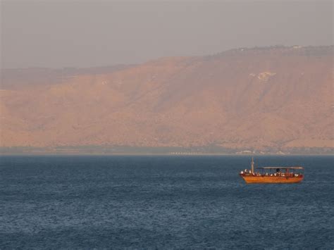 Boat on the Sea of Galilee | Airplane view, Sea of galilee, Boat