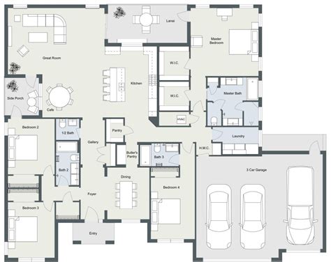 4 Bedroom 2 Bath 3 Car Garage House Plans With | www.resnooze.com