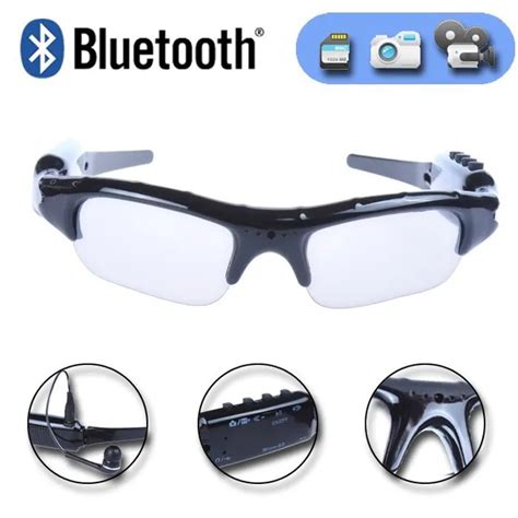 Sport Wireless Bluetooth Camera Eyewear Sunglasses Video Recorder DVR ...