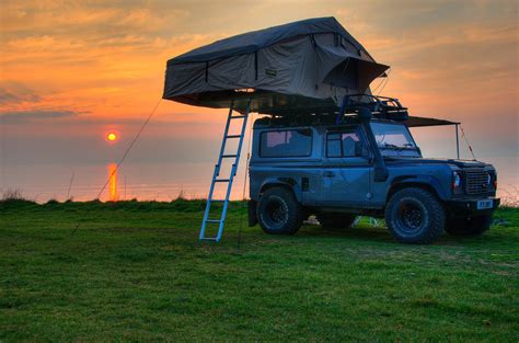 Land Rover Defender 3 Man Roof Tent + Full Roof Rack Outdoor Camping Camper | eBay