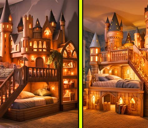 These Giant Harry Potter Hogwarts Castle Kids Beds Bring the Wizarding World To Your Bedroom ...