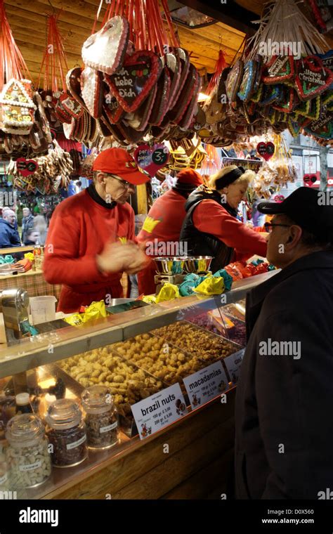 Market stalls on the Birmingham Christmas Market, sometimes called the ...