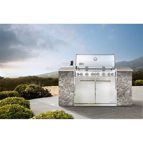 Weber Summit 6-Burner Built-In Natural Gas Grill - Stainless Steel | P ...