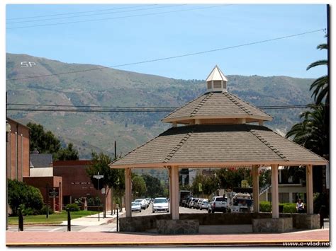 Santa Paula, California - Looking down Mill Street from the old train ...