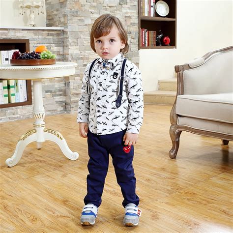 2 year old boy clothing boys Atummn strap kid autumn winter suit kids ...