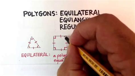 Polygons: Equilateral, Equiangular, Regular - YouTube