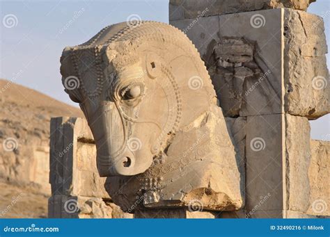 Ruins of of Persepolis stock photo. Image of civilization - 32490216