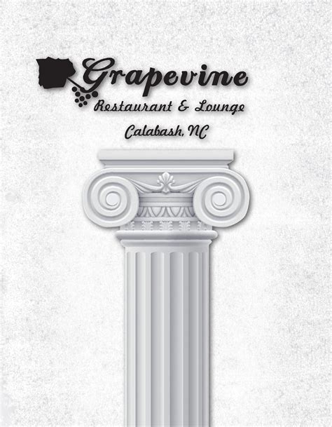 Grapevine Menu - Grapevine Restaurant