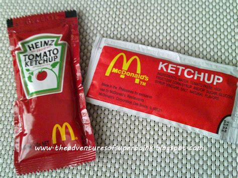 McDonald's Ketchup Now and Then