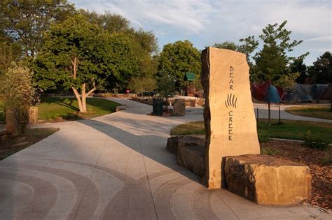 Bear Creek Park Playground | Park signage, Wayfinding design, Landscape architecture