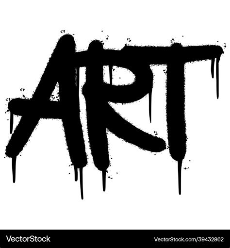 Graffiti art word sprayed isolated on white Vector Image