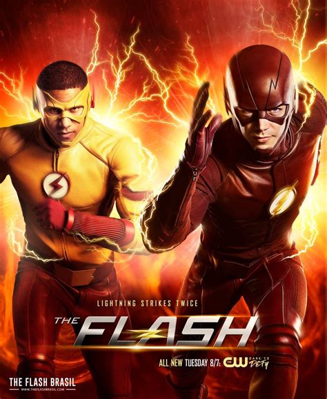 Image - The Flash season 3 poster - Lightning strikes twice.png ...