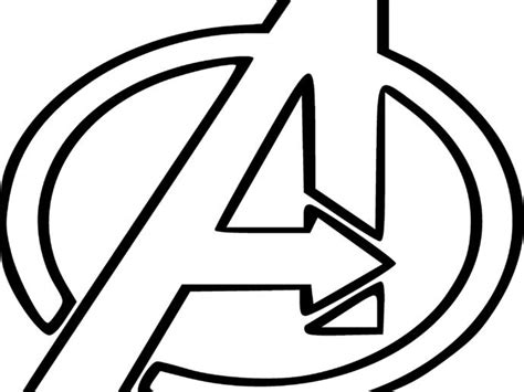 Avengers logo | Avengers coloring pages, Superhero symbols, Avengers ...