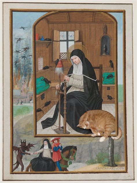 The story of St.Gertrude, patron saint of cats | Patron saint of cats ...