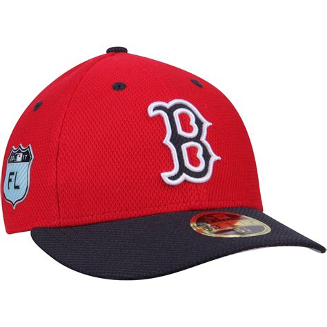 Men's Boston Red Sox New Era Red 2017 Spring Training Diamond Era Low Profile 59FIFTY Fitted Hat