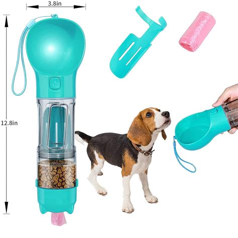 Doggle 4 in 1 Dog Water Bottle, Food Storage Portable Travel Bottle for ...