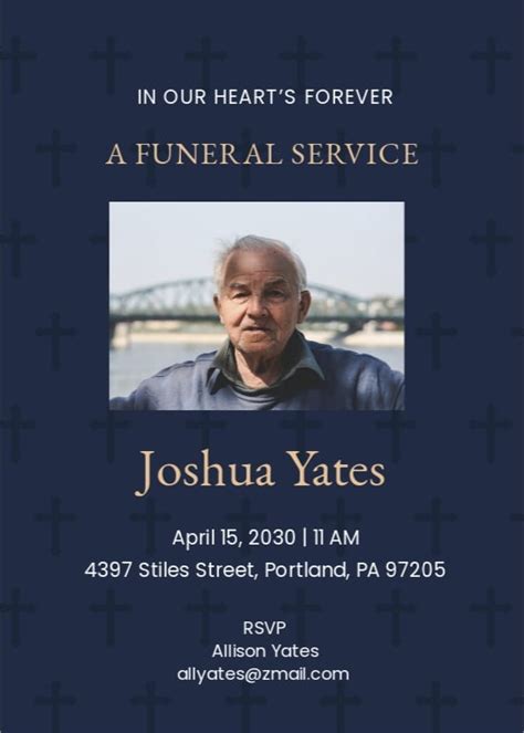 Funeral Announcement Invitation Templates in Google Docs - FREE Download | Template.net