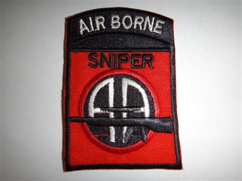 Vietnam War Patch US Army SNIPER Team 82nd Airborne Division | Vietnam ...