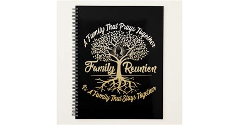 Family Reunion A Family Prays Together Planner | Zazzle