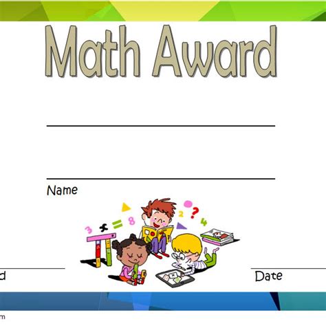 Math Award Certificate Template - Free 10+ Best Ideas in Math ...