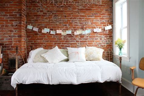 Bright bedroom Exposed brick wallpaper | Brick wall bedroom, Brick ...